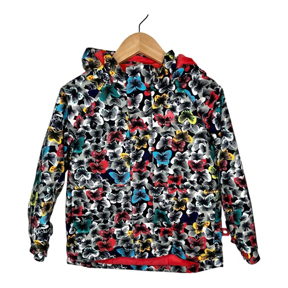 Burton Red and Black Hooded Ski Jacket